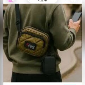 Pajar Canada quilted puffer crossbody bag belt bag pouch